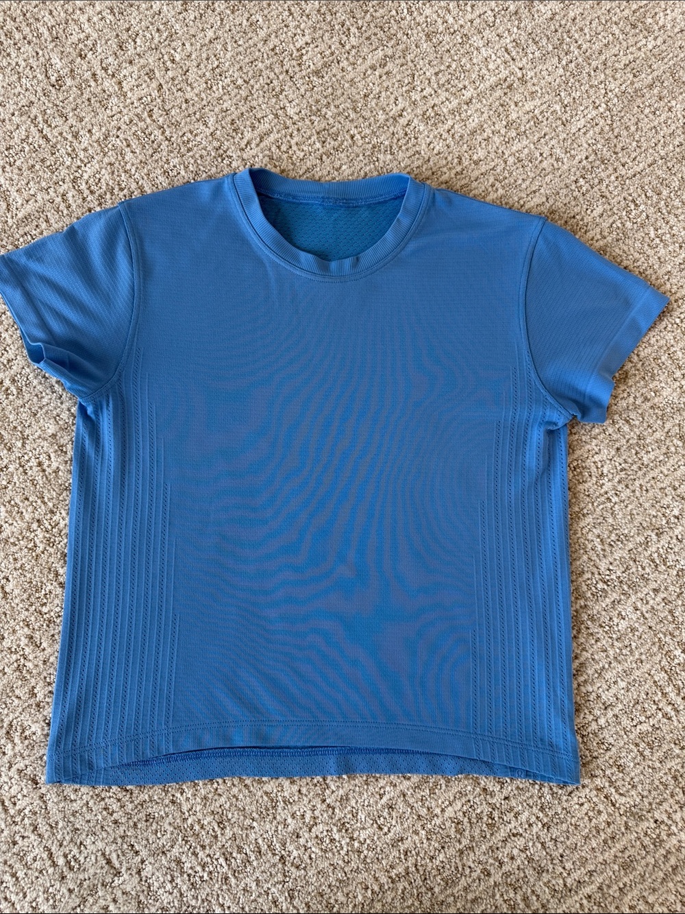 Lululemon Blue Short-Sleeve Crewneck Top
